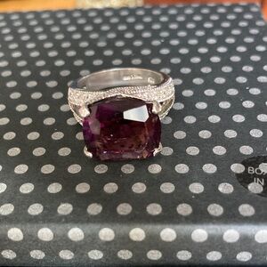 Elegant Purple Gemstone Ring.NEW, no tag